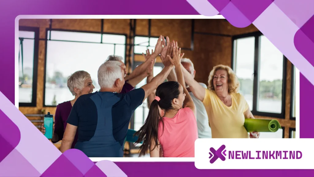 seniors practice gentle yoga every day